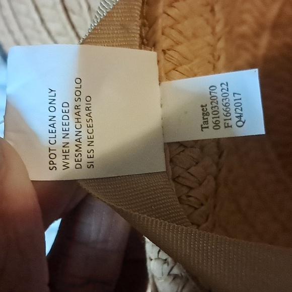 Stylish Boho Tan Floppy Straw Raffia Hat with Floral Accents Packable - Picture 6 of 8